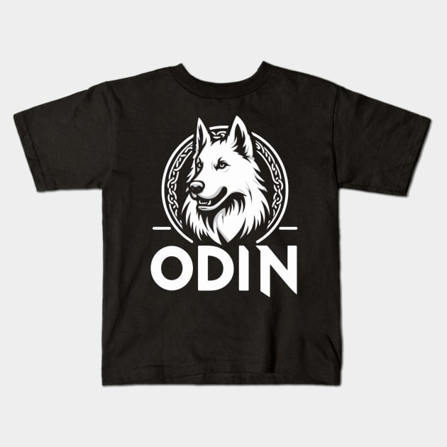 Odin The White Swiss Shepherd Kids T-Shirt by  Odin - The White Swiss Shepherd 